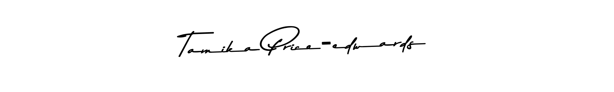 Make a beautiful signature design for name Tamika Price-edwards. Use this online signature maker to create a handwritten signature for free. Tamika Price-edwards signature style 9 images and pictures png