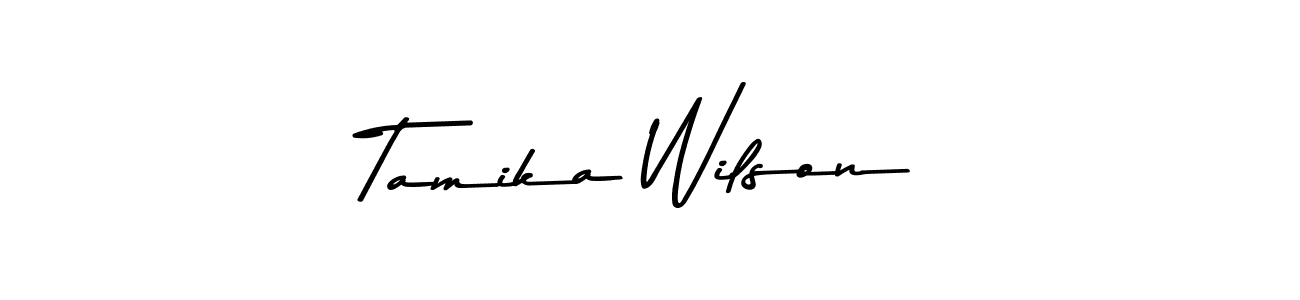 Tamika Wilson stylish signature style. Best Handwritten Sign (Asem Kandis PERSONAL USE) for my name. Handwritten Signature Collection Ideas for my name Tamika Wilson. Tamika Wilson signature style 9 images and pictures png