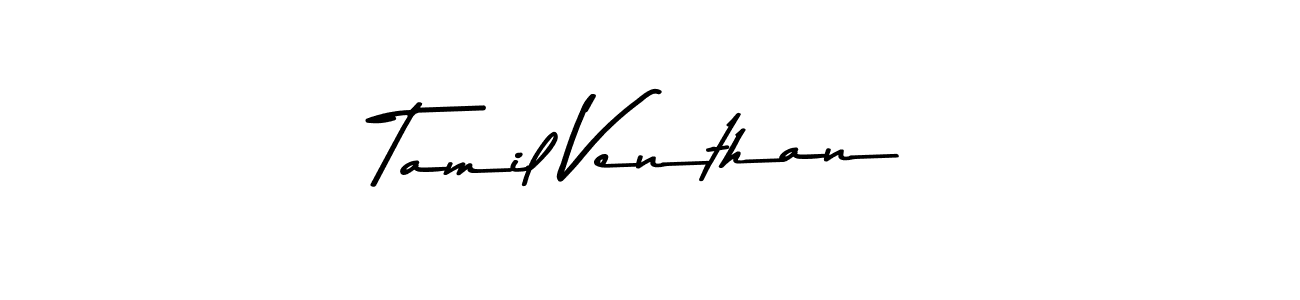 Create a beautiful signature design for name Tamil Venthan. With this signature (Asem Kandis PERSONAL USE) fonts, you can make a handwritten signature for free. Tamil Venthan signature style 9 images and pictures png