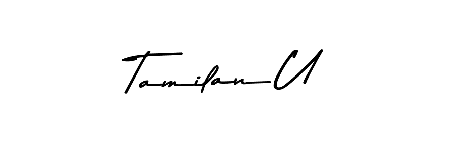 You can use this online signature creator to create a handwritten signature for the name Tamilan U. This is the best online autograph maker. Tamilan U signature style 9 images and pictures png