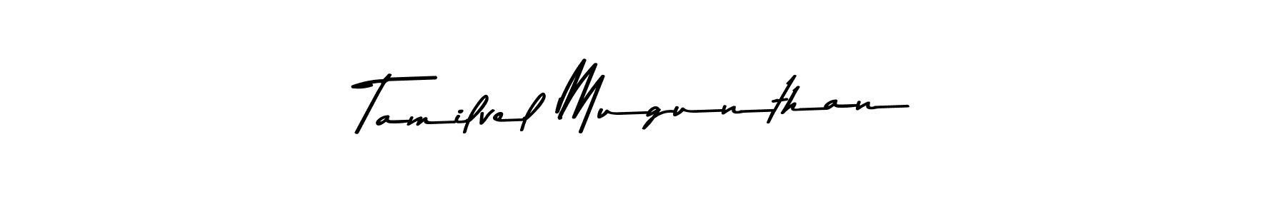The best way (Asem Kandis PERSONAL USE) to make a short signature is to pick only two or three words in your name. The name Tamilvel Mugunthan include a total of six letters. For converting this name. Tamilvel Mugunthan signature style 9 images and pictures png