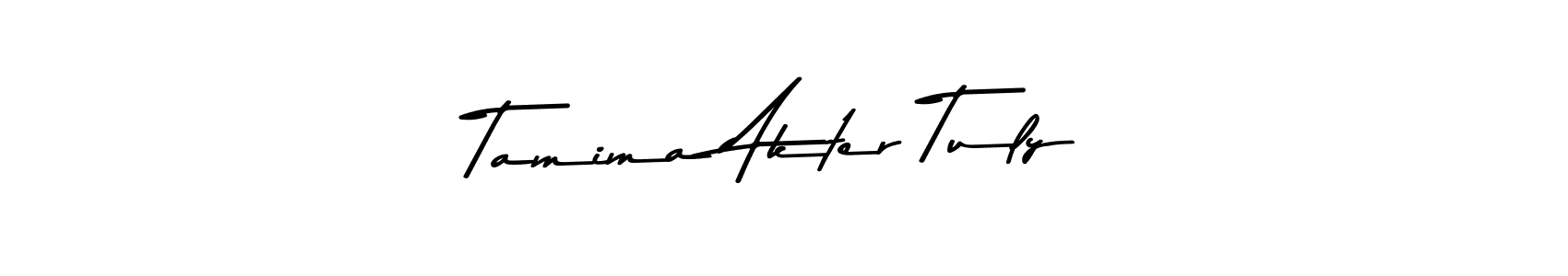 Tamima Akter Tuly stylish signature style. Best Handwritten Sign (Asem Kandis PERSONAL USE) for my name. Handwritten Signature Collection Ideas for my name Tamima Akter Tuly. Tamima Akter Tuly signature style 9 images and pictures png