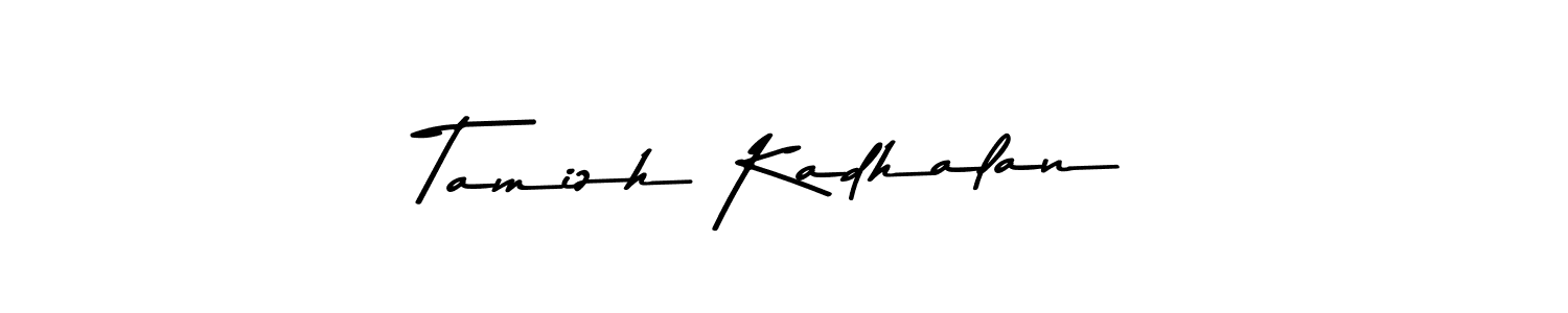 Use a signature maker to create a handwritten signature online. With this signature software, you can design (Asem Kandis PERSONAL USE) your own signature for name Tamizh Kadhalan. Tamizh Kadhalan signature style 9 images and pictures png