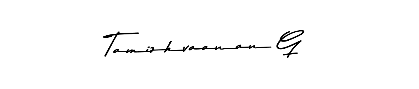 How to make Tamizhvaanan G signature? Asem Kandis PERSONAL USE is a professional autograph style. Create handwritten signature for Tamizhvaanan G name. Tamizhvaanan G signature style 9 images and pictures png