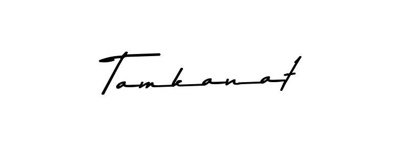 How to make Tamkanat name signature. Use Asem Kandis PERSONAL USE style for creating short signs online. This is the latest handwritten sign. Tamkanat signature style 9 images and pictures png