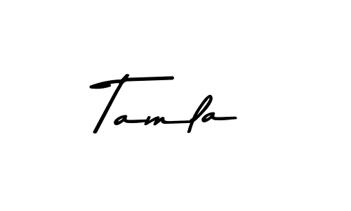 Design your own signature with our free online signature maker. With this signature software, you can create a handwritten (Asem Kandis PERSONAL USE) signature for name Tamla. Tamla signature style 9 images and pictures png