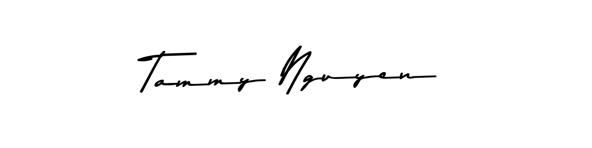 Design your own signature with our free online signature maker. With this signature software, you can create a handwritten (Asem Kandis PERSONAL USE) signature for name Tammy Nguyen. Tammy Nguyen signature style 9 images and pictures png