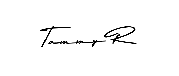 Create a beautiful signature design for name Tammy R. With this signature (Asem Kandis PERSONAL USE) fonts, you can make a handwritten signature for free. Tammy R signature style 9 images and pictures png