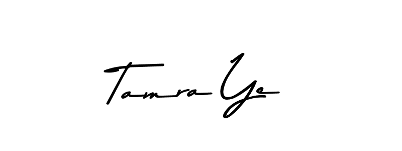 Use a signature maker to create a handwritten signature online. With this signature software, you can design (Asem Kandis PERSONAL USE) your own signature for name Tamra Ye. Tamra Ye signature style 9 images and pictures png