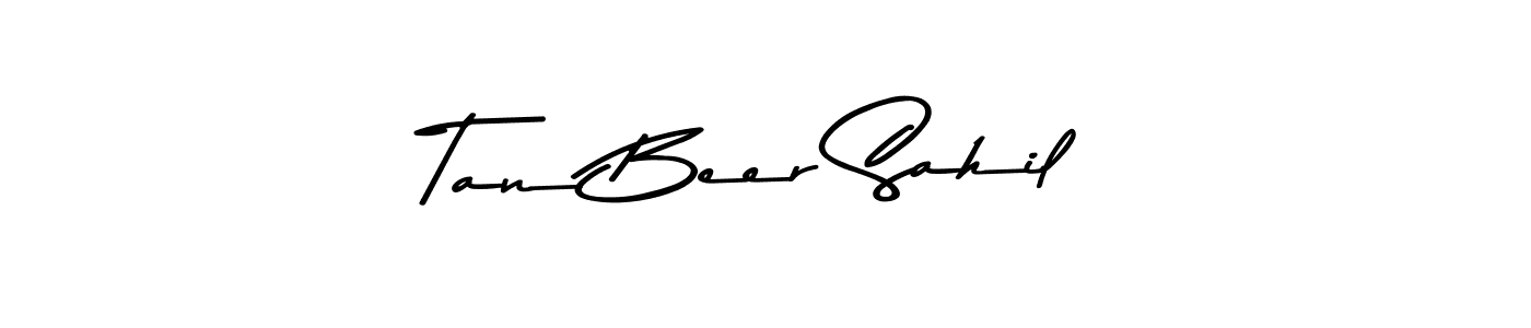 Similarly Asem Kandis PERSONAL USE is the best handwritten signature design. Signature creator online .You can use it as an online autograph creator for name Tan Beer Sahil. Tan Beer Sahil signature style 9 images and pictures png