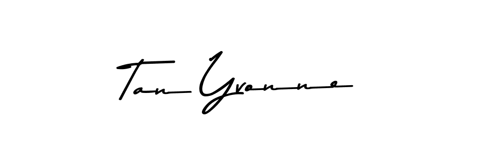 Create a beautiful signature design for name Tan Yvonne. With this signature (Asem Kandis PERSONAL USE) fonts, you can make a handwritten signature for free. Tan Yvonne signature style 9 images and pictures png