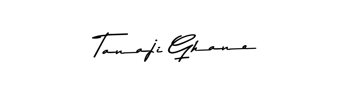 Create a beautiful signature design for name Tanaji Ghane. With this signature (Asem Kandis PERSONAL USE) fonts, you can make a handwritten signature for free. Tanaji Ghane signature style 9 images and pictures png