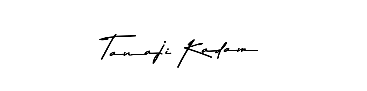 Design your own signature with our free online signature maker. With this signature software, you can create a handwritten (Asem Kandis PERSONAL USE) signature for name Tanaji Kadam. Tanaji Kadam signature style 9 images and pictures png