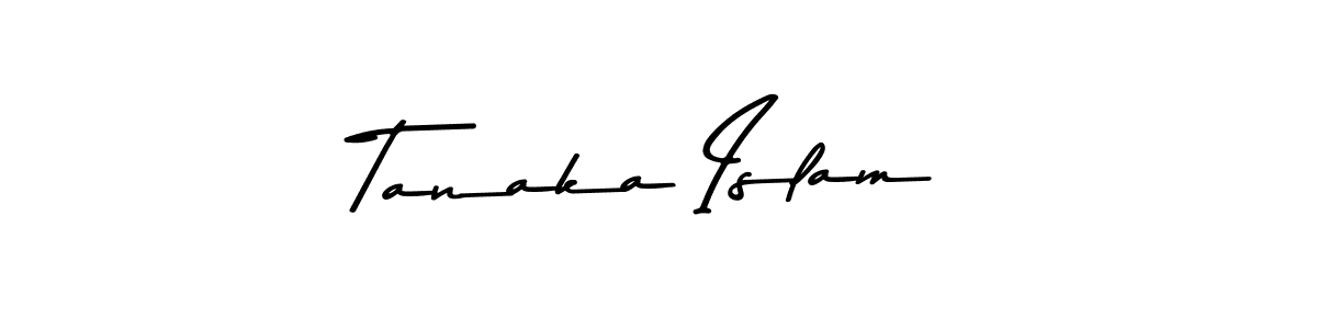 Design your own signature with our free online signature maker. With this signature software, you can create a handwritten (Asem Kandis PERSONAL USE) signature for name Tanaka Islam. Tanaka Islam signature style 9 images and pictures png