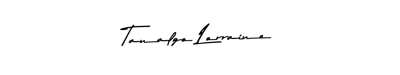 Design your own signature with our free online signature maker. With this signature software, you can create a handwritten (Asem Kandis PERSONAL USE) signature for name Tanalgo Lorraine. Tanalgo Lorraine signature style 9 images and pictures png