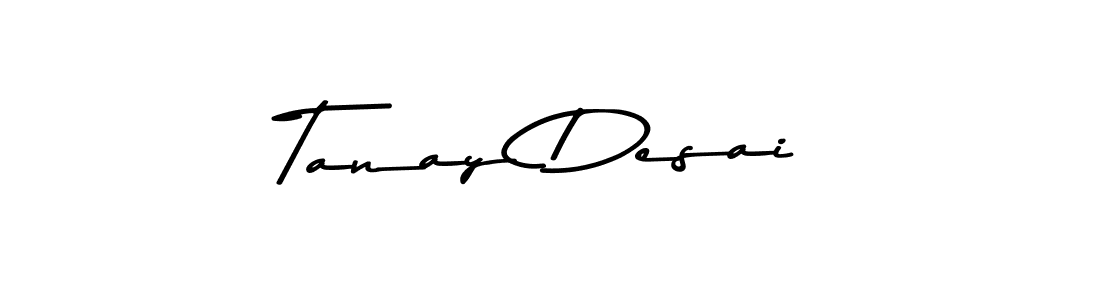 Use a signature maker to create a handwritten signature online. With this signature software, you can design (Asem Kandis PERSONAL USE) your own signature for name Tanay Desai. Tanay Desai signature style 9 images and pictures png