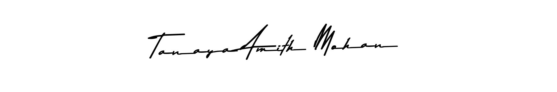 Also You can easily find your signature by using the search form. We will create Tanaya Amith Mohan name handwritten signature images for you free of cost using Asem Kandis PERSONAL USE sign style. Tanaya Amith Mohan signature style 9 images and pictures png