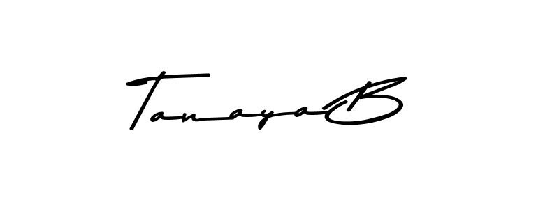 Make a beautiful signature design for name Tanaya B. With this signature (Asem Kandis PERSONAL USE) style, you can create a handwritten signature for free. Tanaya B signature style 9 images and pictures png