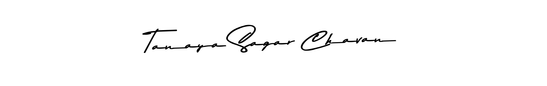 Make a beautiful signature design for name Tanaya Sagar Chavan. With this signature (Asem Kandis PERSONAL USE) style, you can create a handwritten signature for free. Tanaya Sagar Chavan signature style 9 images and pictures png