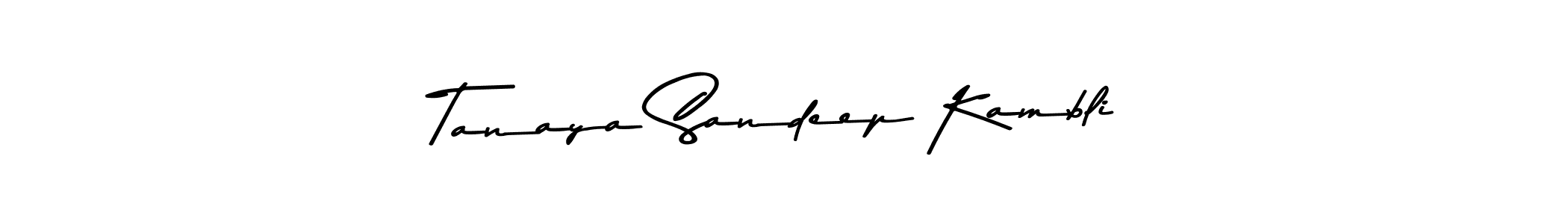 Make a beautiful signature design for name Tanaya Sandeep Kambli. With this signature (Asem Kandis PERSONAL USE) style, you can create a handwritten signature for free. Tanaya Sandeep Kambli signature style 9 images and pictures png