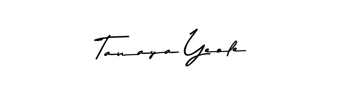 How to make Tanaya Yeole signature? Asem Kandis PERSONAL USE is a professional autograph style. Create handwritten signature for Tanaya Yeole name. Tanaya Yeole signature style 9 images and pictures png