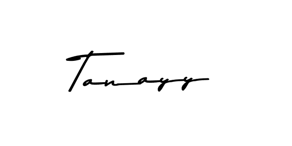 How to make Tanayy name signature. Use Asem Kandis PERSONAL USE style for creating short signs online. This is the latest handwritten sign. Tanayy signature style 9 images and pictures png