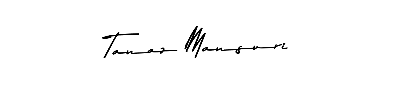 How to make Tanaz Mansuri name signature. Use Asem Kandis PERSONAL USE style for creating short signs online. This is the latest handwritten sign. Tanaz Mansuri signature style 9 images and pictures png