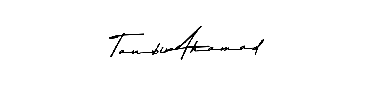 The best way (Asem Kandis PERSONAL USE) to make a short signature is to pick only two or three words in your name. The name Tanbir Ahamad include a total of six letters. For converting this name. Tanbir Ahamad signature style 9 images and pictures png