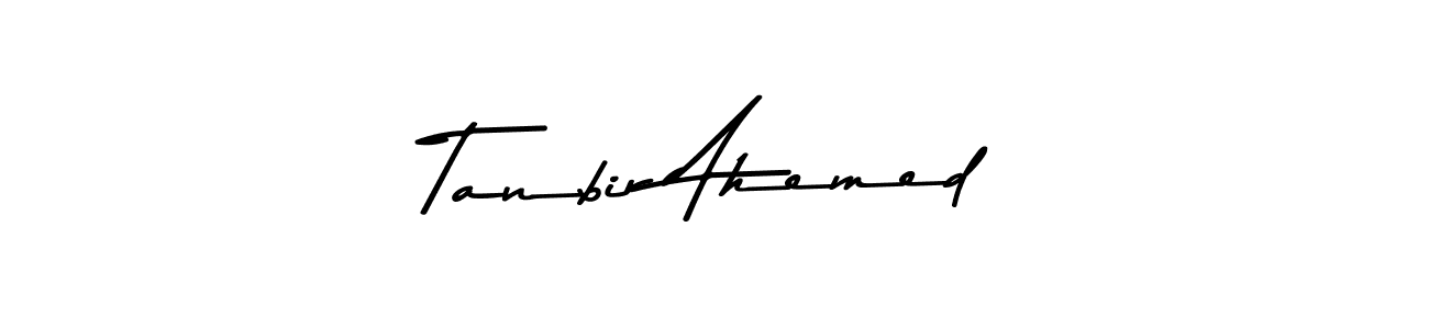 Use a signature maker to create a handwritten signature online. With this signature software, you can design (Asem Kandis PERSONAL USE) your own signature for name Tanbir Ahemed. Tanbir Ahemed signature style 9 images and pictures png