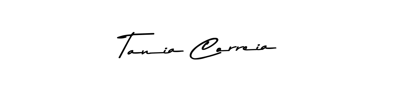 Design your own signature with our free online signature maker. With this signature software, you can create a handwritten (Asem Kandis PERSONAL USE) signature for name Tania Correia. Tania Correia signature style 9 images and pictures png