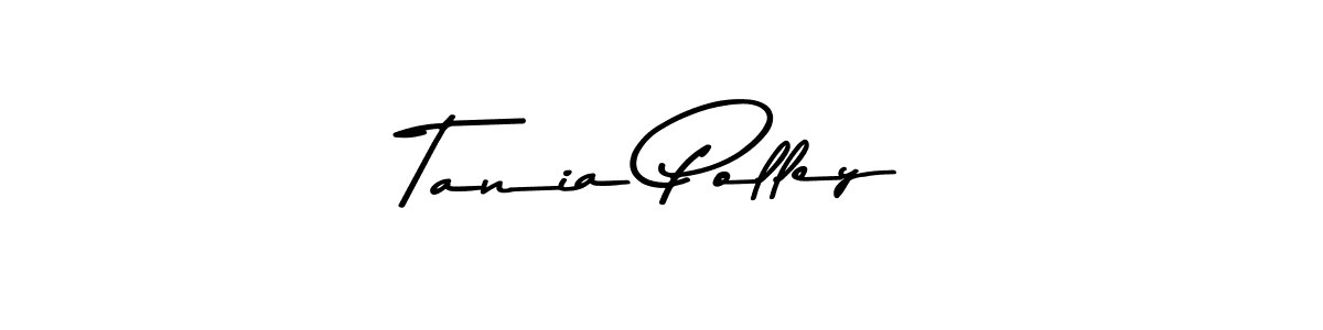 How to make Tania Polley name signature. Use Asem Kandis PERSONAL USE style for creating short signs online. This is the latest handwritten sign. Tania Polley signature style 9 images and pictures png