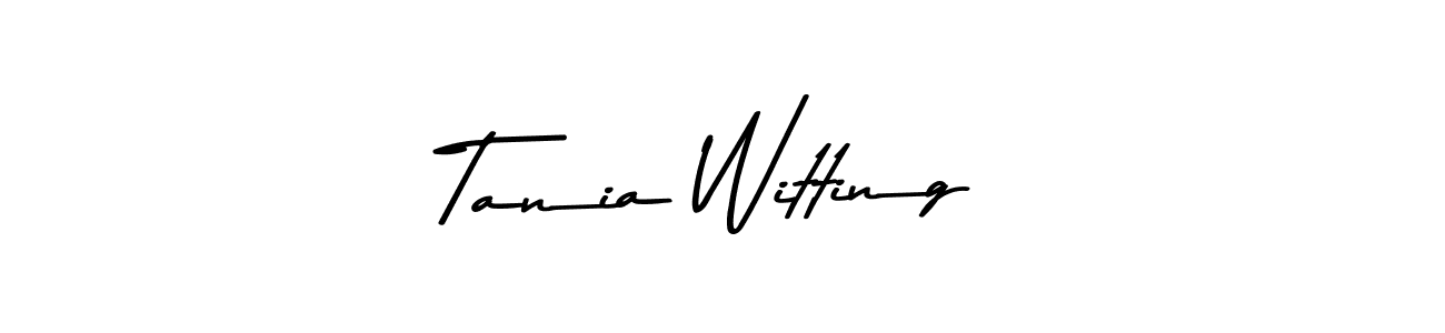 Use a signature maker to create a handwritten signature online. With this signature software, you can design (Asem Kandis PERSONAL USE) your own signature for name Tania Witting. Tania Witting signature style 9 images and pictures png