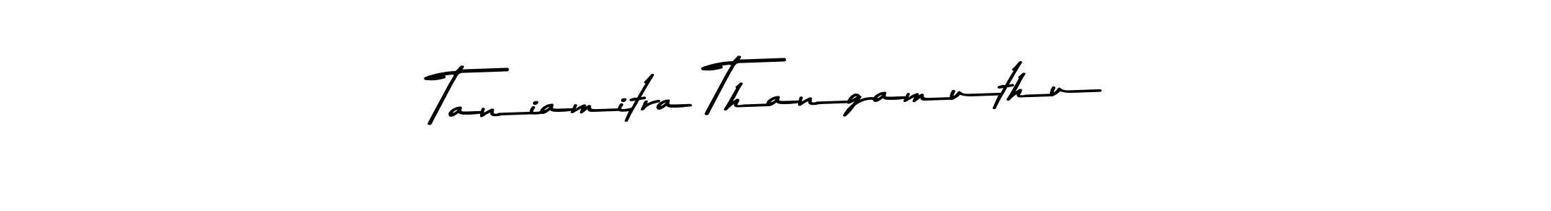 Similarly Asem Kandis PERSONAL USE is the best handwritten signature design. Signature creator online .You can use it as an online autograph creator for name Taniamitra Thangamuthu. Taniamitra Thangamuthu signature style 9 images and pictures png