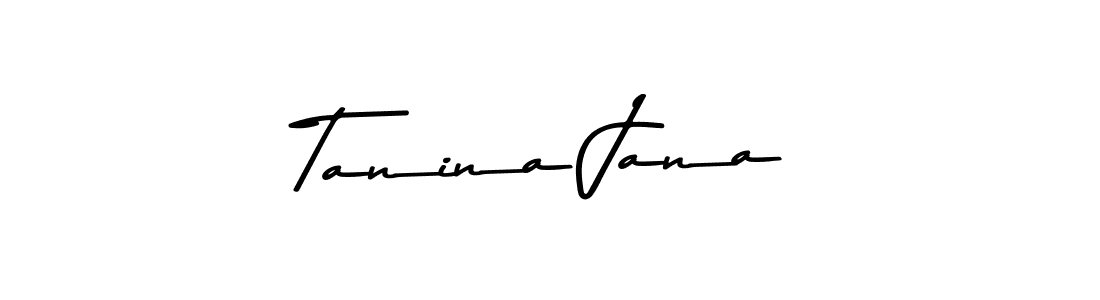 This is the best signature style for the Tanina Jana name. Also you like these signature font (Asem Kandis PERSONAL USE). Mix name signature. Tanina Jana signature style 9 images and pictures png