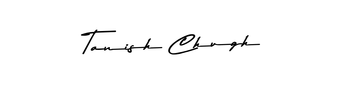 You should practise on your own different ways (Asem Kandis PERSONAL USE) to write your name (Tanish Chugh) in signature. don't let someone else do it for you. Tanish Chugh signature style 9 images and pictures png