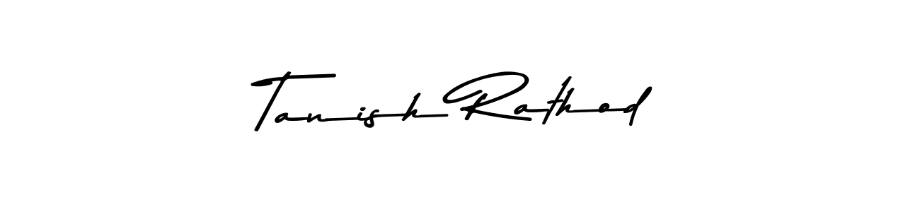 Create a beautiful signature design for name Tanish Rathod. With this signature (Asem Kandis PERSONAL USE) fonts, you can make a handwritten signature for free. Tanish Rathod signature style 9 images and pictures png