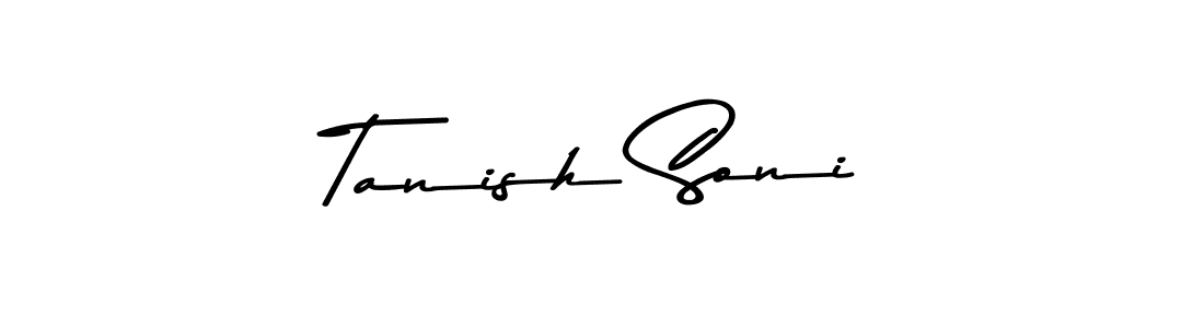 This is the best signature style for the Tanish Soni name. Also you like these signature font (Asem Kandis PERSONAL USE). Mix name signature. Tanish Soni signature style 9 images and pictures png