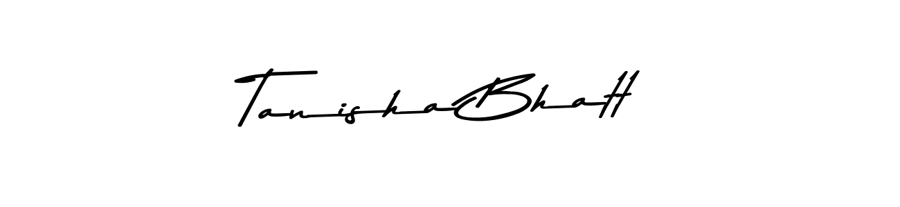 Also You can easily find your signature by using the search form. We will create Tanisha Bhatt name handwritten signature images for you free of cost using Asem Kandis PERSONAL USE sign style. Tanisha Bhatt signature style 9 images and pictures png