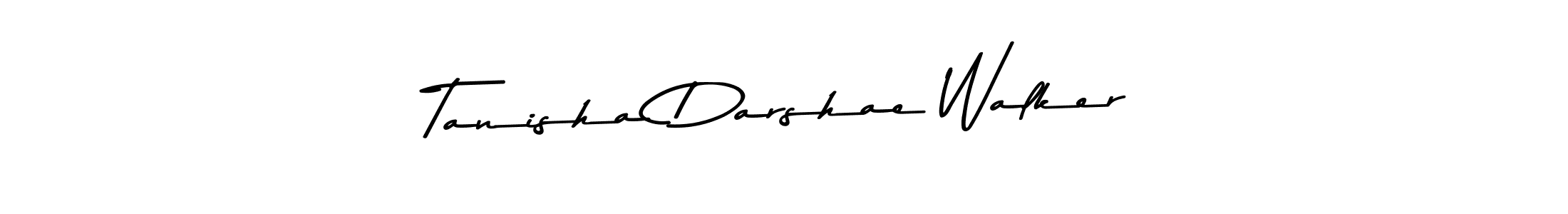 Create a beautiful signature design for name Tanisha Darshae Walker. With this signature (Asem Kandis PERSONAL USE) fonts, you can make a handwritten signature for free. Tanisha Darshae Walker signature style 9 images and pictures png
