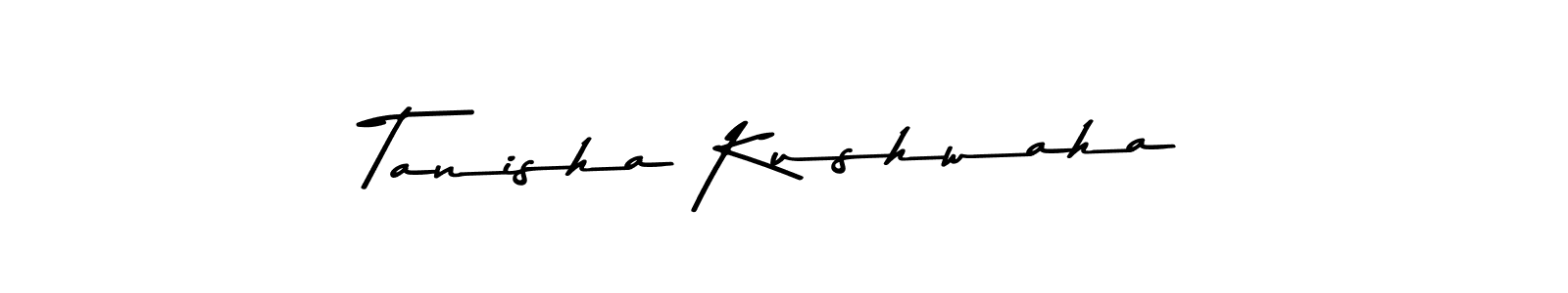 Create a beautiful signature design for name Tanisha Kushwaha. With this signature (Asem Kandis PERSONAL USE) fonts, you can make a handwritten signature for free. Tanisha Kushwaha signature style 9 images and pictures png