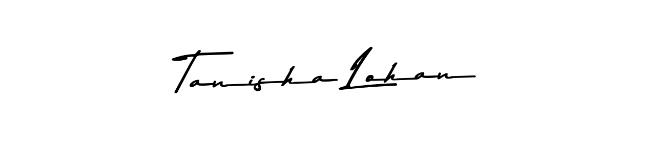 Create a beautiful signature design for name Tanisha Lohan. With this signature (Asem Kandis PERSONAL USE) fonts, you can make a handwritten signature for free. Tanisha Lohan signature style 9 images and pictures png