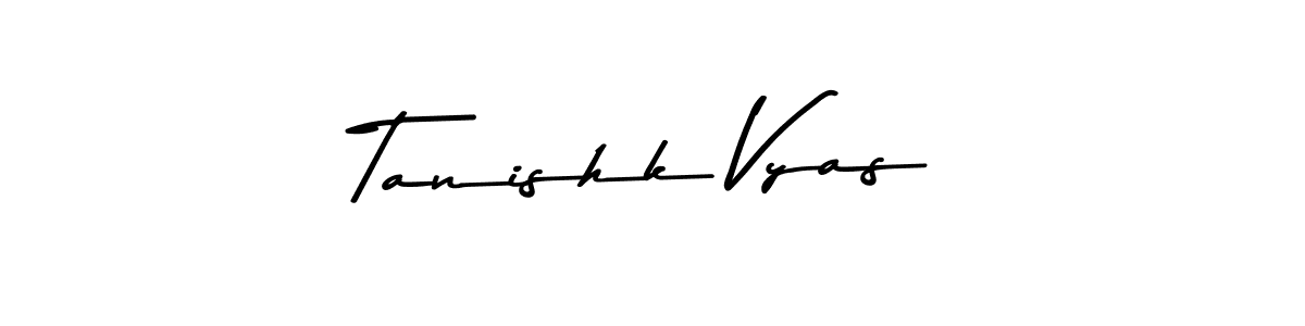 Also we have Tanishk Vyas name is the best signature style. Create professional handwritten signature collection using Asem Kandis PERSONAL USE autograph style. Tanishk Vyas signature style 9 images and pictures png