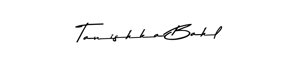 Design your own signature with our free online signature maker. With this signature software, you can create a handwritten (Asem Kandis PERSONAL USE) signature for name Tanishka Bahl. Tanishka Bahl signature style 9 images and pictures png