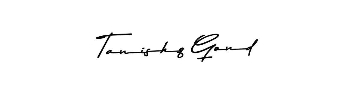 How to make Tanishq Gond name signature. Use Asem Kandis PERSONAL USE style for creating short signs online. This is the latest handwritten sign. Tanishq Gond signature style 9 images and pictures png