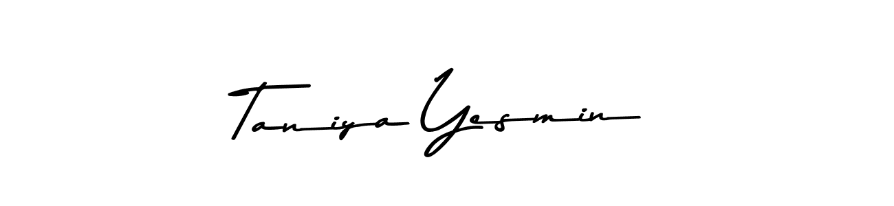 This is the best signature style for the Taniya Yesmin name. Also you like these signature font (Asem Kandis PERSONAL USE). Mix name signature. Taniya Yesmin signature style 9 images and pictures png