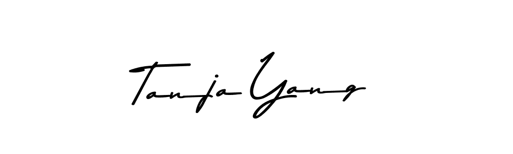 Create a beautiful signature design for name Tanja Yang. With this signature (Asem Kandis PERSONAL USE) fonts, you can make a handwritten signature for free. Tanja Yang signature style 9 images and pictures png