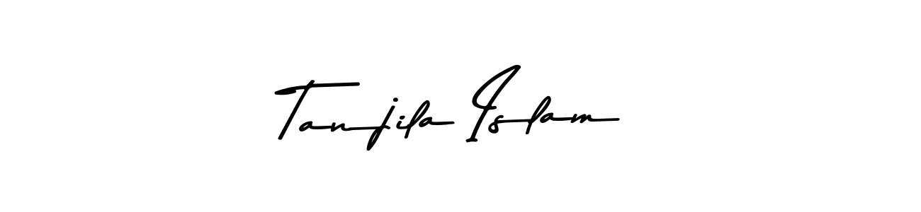 You should practise on your own different ways (Asem Kandis PERSONAL USE) to write your name (Tanjila Islam) in signature. don't let someone else do it for you. Tanjila Islam signature style 9 images and pictures png