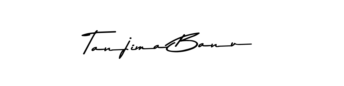 Make a beautiful signature design for name Tanjima Banu. With this signature (Asem Kandis PERSONAL USE) style, you can create a handwritten signature for free. Tanjima Banu signature style 9 images and pictures png