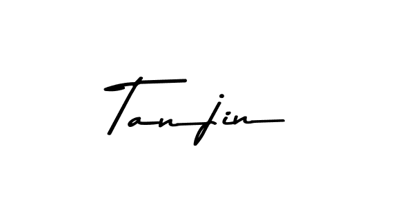 How to make Tanjin name signature. Use Asem Kandis PERSONAL USE style for creating short signs online. This is the latest handwritten sign. Tanjin signature style 9 images and pictures png