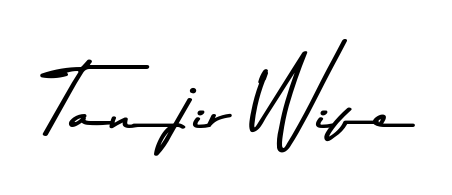 Looking for an artistic signature for Tanjir Wife? The Asem Kandis PERSONAL USE calligraphy style gives a sophisticated flow suitable for business cards and emails. Tanjir Wife signature style 9 images and pictures png